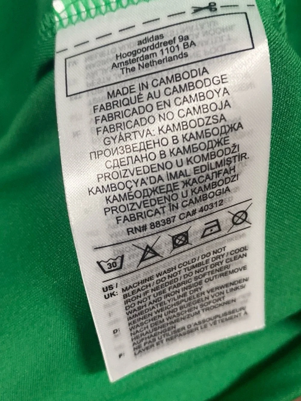 Adidas Regista 20 Soccer Jersey NWT Men’s XL Green White SS Aeroready FI4559